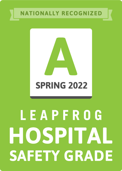 Logotipo de grado de seguridad hospitalaria de Leapfrog
