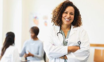 Doctor looking at the camera